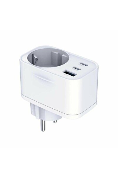 3MK Încărcător de perete Hyper Comfort, 30W, QC PD PPS, 1x USB-A, 2x USB-C, Alb
