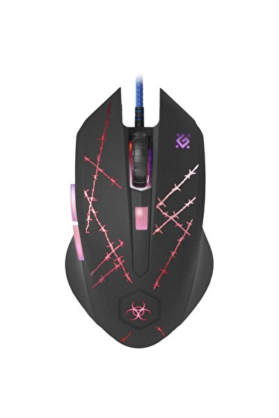 Defender Mouse de gaming Forced GM-020L, cu fir, iluminare RGB (Negru)