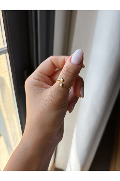 ToffyStore Asymmetric Heart Ring-Small