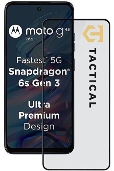 Tactical 5D 0.33mm Σκληρυμένο Γυαλί Μαύρο (Motorola G45, κατασκευαστής: Motor...