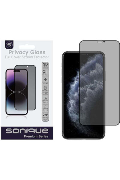 Other Γυαλί Απορρήτου Sonique Premium Series HD Πλήρους Κάλυψης 9H για Apple ...
