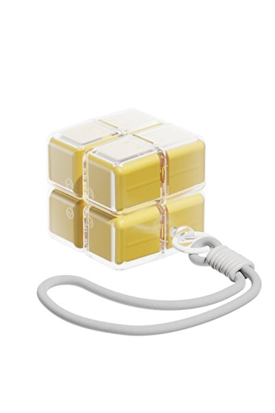 DAMUR Cutie pentru medicamente sau suplimente, model cub Rubik, cu curea de a...