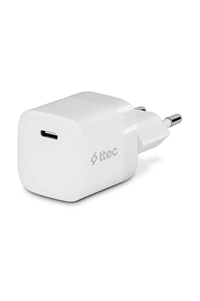 Ttec Ασύρματος φορτιστής GaN με θύρα USB-C, 30W Power Delivery, Λευκός
