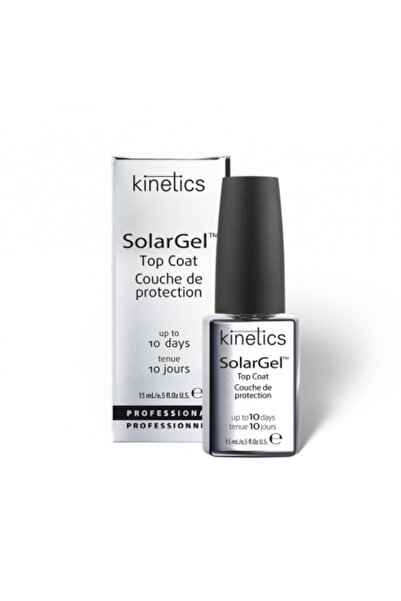 Kinetics Nails Solar Gel Top Coat Günlük Oje Üst Cila 15 ml - Jel Görünümlü P...