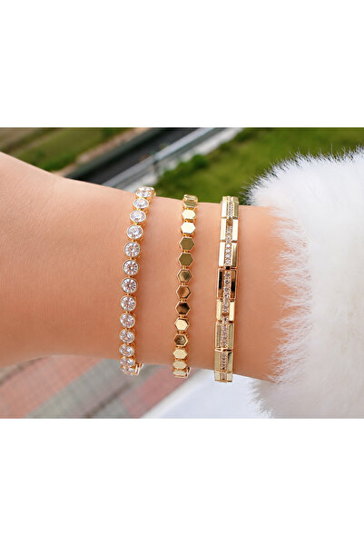 ECEMSEL 3-Piece Combination Bracelet