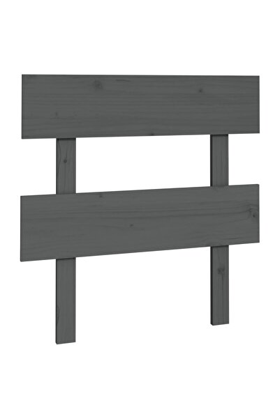 vidaxl Bedside table, gray, 93.5x3x81 cm, solid pine wood