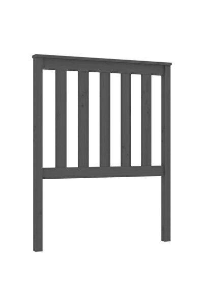 vidaxl Tăblie de pat, gri, 81x6x101 cm, lemn masiv de pin