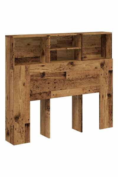 vidaxl Bed headboard with wardrobe, old wood 120x19x103.5 cm processed wood