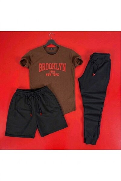 SILATU Brooklyn (Red Print) 3-Piece Printed Set