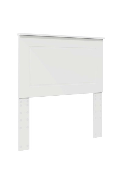 vidaxl Tăblie cap Alb 80 cm Lemn compozit