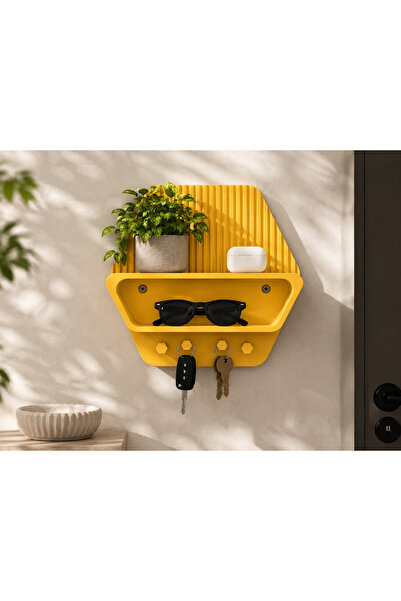farist Modern Wall-Mounted Key Holder and Organizer Rack |   Glasses, Keys, a...