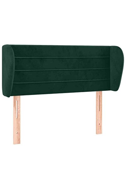 vidaxl Headboard with wings dark green 103x23x78/88 cm Velvet
