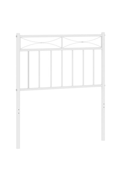 vidaxl Metal replacement headboard, white, 75 cm