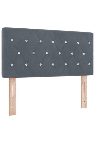 vidaxl Tăblie cap Gri închis 90 cm Catifea