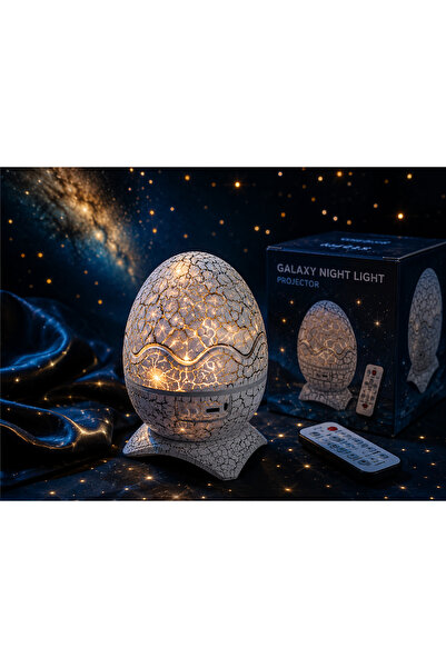 Bahzer ticaret Galaxy Egg Yıldız Projektör Gece Lambası