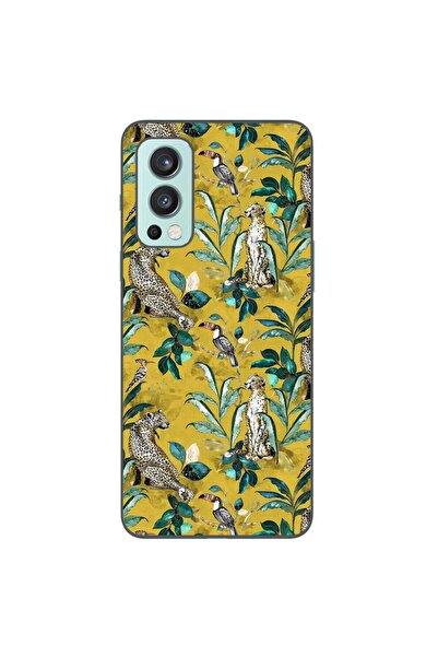 OEM Husa compatibila cu OnePlus Nord 2 Silicon Gel Tpu Model Yellow Jungle Pa...