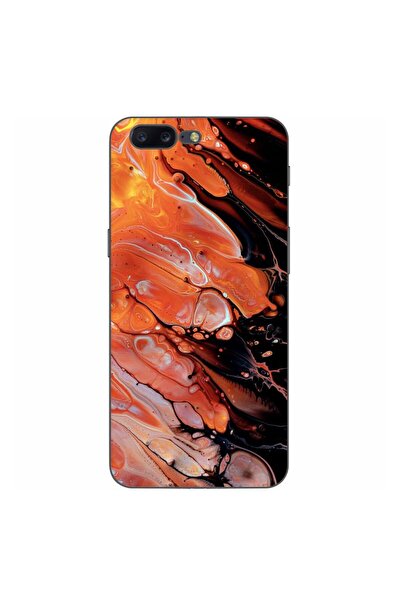 OEM Husa compatibila cu OnePlus 5 Silicon Gel Tpu Model Abstract Lava Flow
