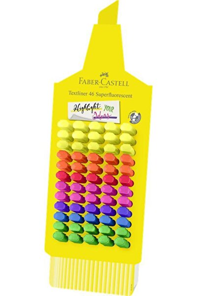 Faber Castell SET DE 60 DE MARKERE TEXTILE SUPERFLUORESCENTE ÎN FORMĂ DE PIX ...