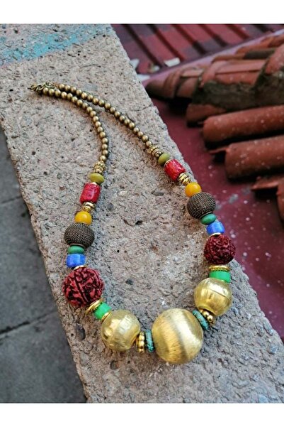 Bozhi Necklace Glass Beads Luminous Style