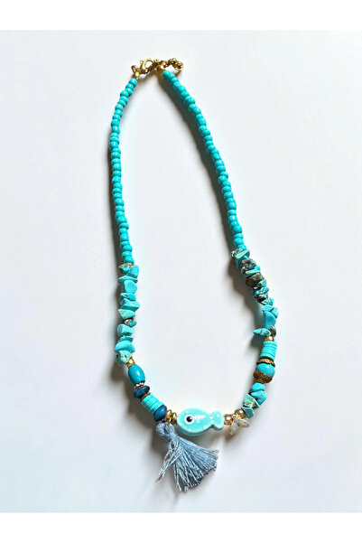 Bozhi Necklace Glass Beads Stylish Gift