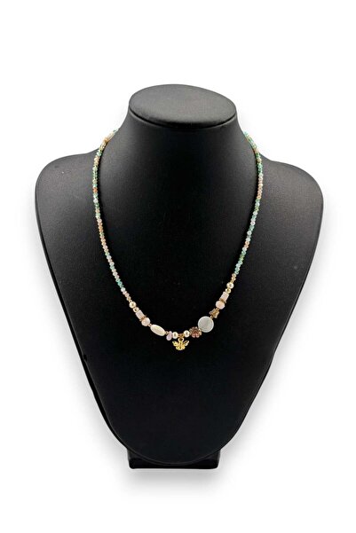 Bozhi Necklace Glass Beads Minimal Elegance