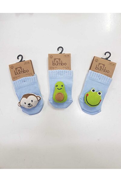 Baby by Bumbo جوارب أطفال بقاعدة مضادة للانزلاق مع إكسسوارات، 3 قطع