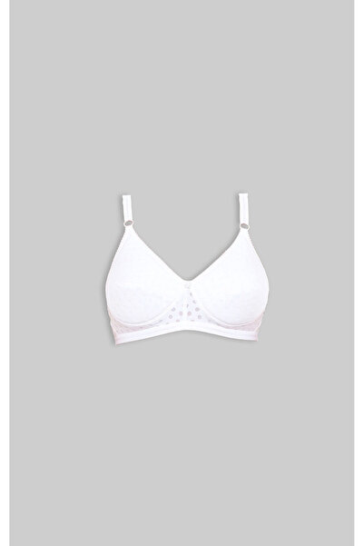 Bodycare Burntout Dots Summer Padded Bra for Women White