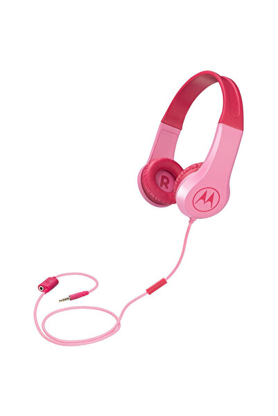 Motorola SQUADS 200 Pink Οn ear παιδικά ακουστικά Hands Free με splitter