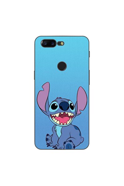 OEM Case compatible with OnePlus 5T Silicone Gel Tpu Pattern Stitch Blue