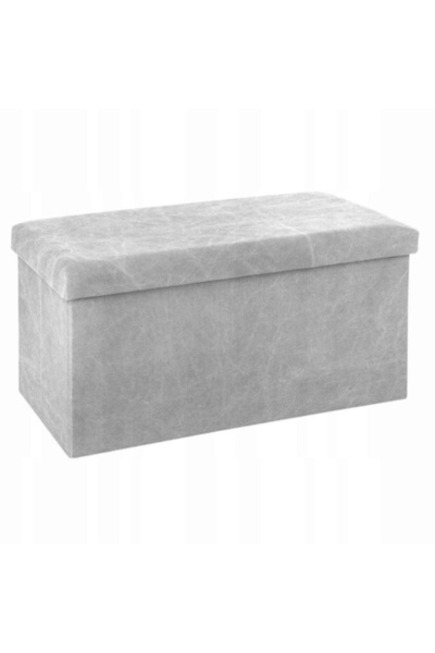Ruhhy taburet pliabil cu spațiu de depozitare, 60 x 30 x 30 cm, poliester, MD...