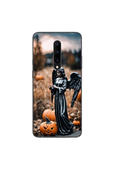 OEM Husa compatibila cu OnePlus 7 Pro Silicon Gel Tpu Model Halloween Dovleac...