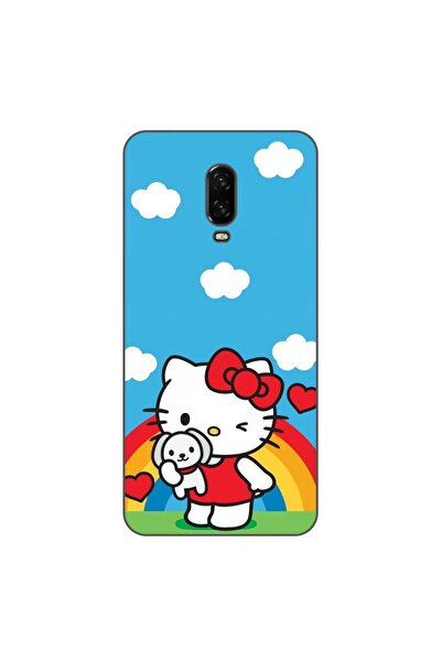 OEM Husa compatibila cu OnePlus 6T Silicon Gel Tpu Model Hello Kitty Rainbow