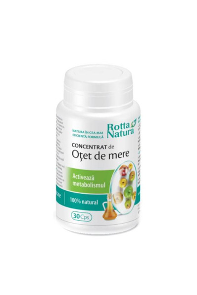 Rotta Natura Concentrat de Otet de Mere Rotta Natura, 30 capsule