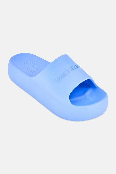 Tommy Hilfiger Tommy Jeans Women TJW Chunky Slip On Slides, Blue
