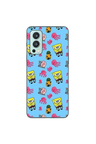 OEM Husa compatibila cu OnePlus Nord 2 Silicon Gel Tpu Model Spongebob Pattern