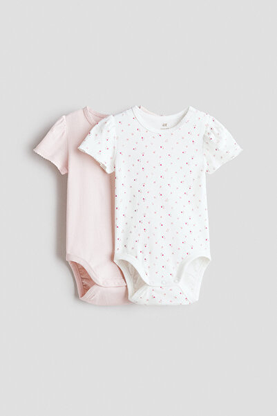 H&M 2'li Kısa Kollu Body