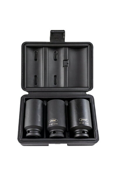 JBM SET DE 3 TUBULARE XZN DE 1/2" DE IMPACT 30 -32 - 36MM (80mmL)