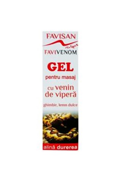 Favisan Τοξικό Τζελ Μασάζ από Δηλητήριο Φιδιού Favivenom Favisan, 50ml
