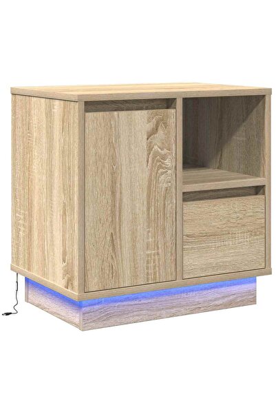 vidaxl Dulap de noapte Stejar Sonoma 50 x 34,5 x 50 cm Lemn compozit