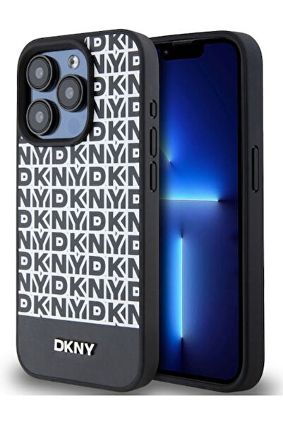 Dkny Θήκη Magsafe από Δερματίνη PU με Επαναλαμβανόμενο Σχέδιο και Ρίγα στο Κά...