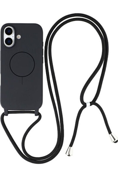 Other iSelf Mag Color Πίσω Θήκη Σιλικόνης με Λουράκι Μαύρο (iPhone 17) Κωδικό...
