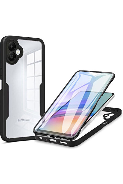 Techsuit ColorVerse 360 Πλήρους Κάλυψης Σετ Σιλικόνης με Σκληρυμένο Γυαλί Μαύ...