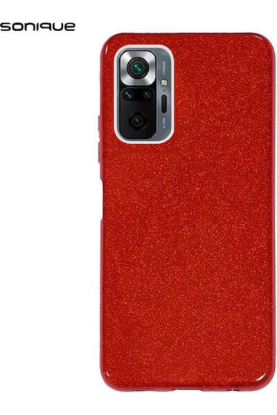 Other Σονίκ Λαμπερή Πίσω Θήκη Σιλικόνης Κόκκινη (Redmi Note 10 Pro)