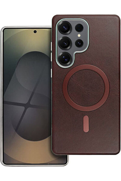 OEM Gentleman Mag Πίσω Θήκη Σιλικόνης / Πλαστικού Καφέ (Galaxy S25 FE)