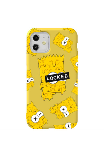 Other Apple iPhone 11 Bart Simpson Yellow Colored Silicone TPU Θήκη