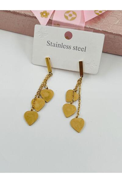 Bozhi Earrings Steel Gold Business Woman Style