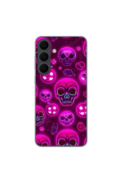 OEM Калъф, съвместим със Samsung Galaxy S25 FE, силиконов гел TPU, с киберпън...