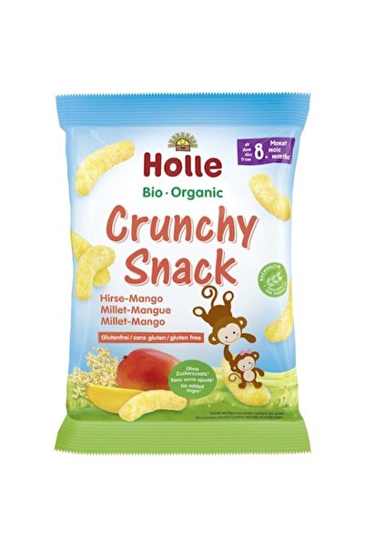 Holle Crunchy snack with millet and mango, gluten-free for children, +8 month...