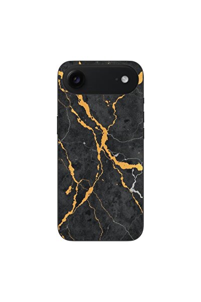 OEM Husa compatibila cu Apple iPhone Air Silicon Gel Tpu Model Noir Gold Marble