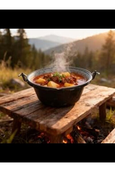 Emailul Medias Enameled goulash pot with metal wire handle and handle, 16cm, ...